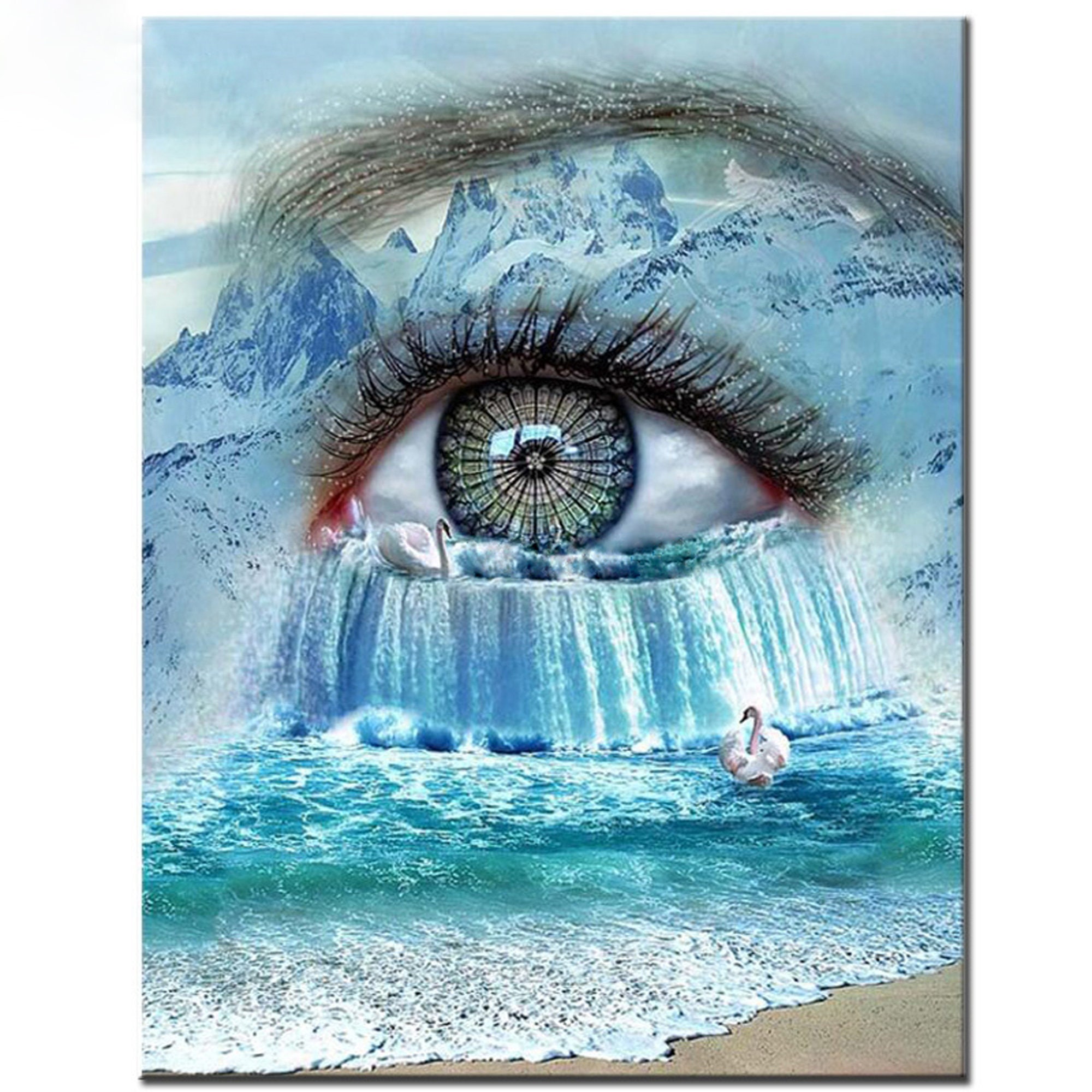 Diamond Painting Book Waterfall Scenery Full Square Daimond Mosaic Cross  Stitch Home Decor Diamond Embroidery Landscape