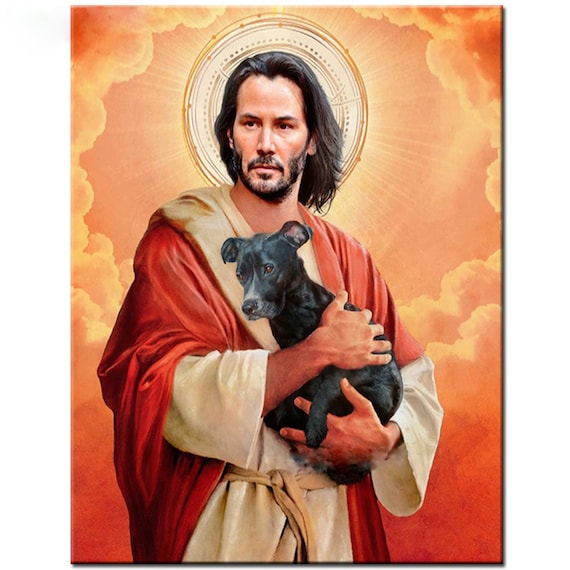 Keanu Reeves Meme Jesus Mosaic Picture of Rhinestones 5D DIY Diamond Painting Cross Stitch Handicraft Embroidery Gift - Etsy Canada