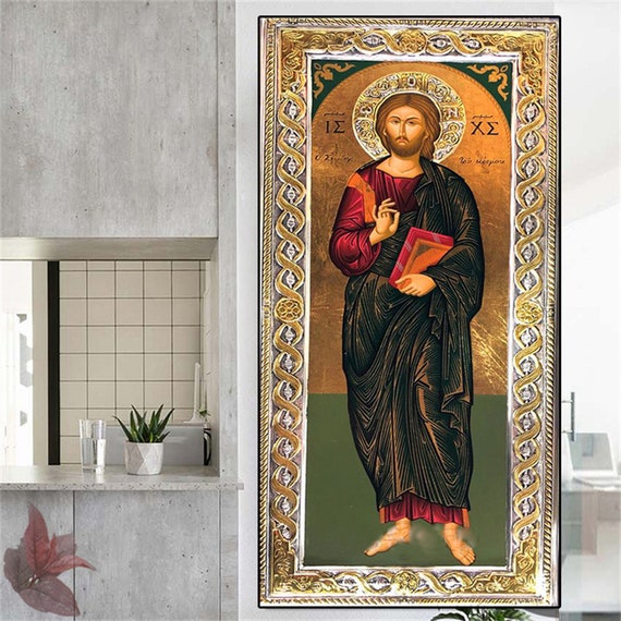 5d Full Square Round Diamond Painting Large Size the Christ,orthodox Icon  Mosaic Diamond Embroidery Cross Stitch Decor 