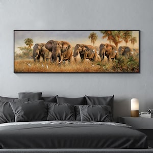 Jungle Elephant Animal African Elephant Family Diamond painting Square/Round Drill Decor Embroidery Diamond Cross stitch