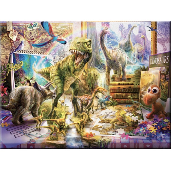 DIY Diamond Painting Kits for Adults, Good Little Dinosaur Round Full Drill  5D DIY Diamond Painting Art Kits for Home Decoration and Room Wall Decor