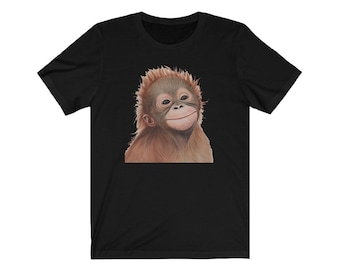 Smiling Orangutan Unisex Jersey Short Sleeve Tee