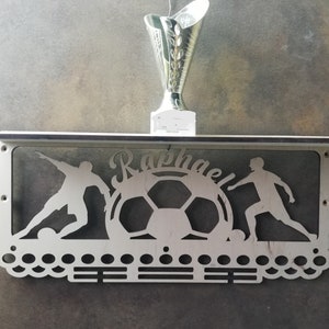 NEW Soccer Medal hanger 45cm, 50cm,70 cm, cm,Personalized Medal Holder, Medal Holder, Medal display, Sport sign with shelf for trophies.