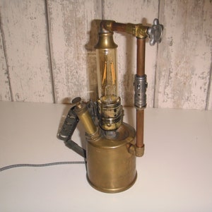 Steampunk lamp afbeelding 10