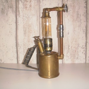 Steampunk lamp afbeelding 2