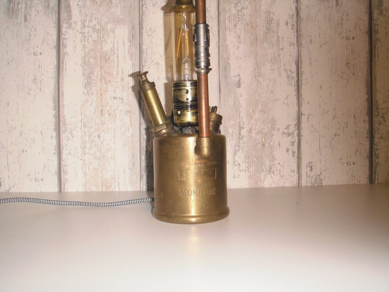 Steampunk lamp afbeelding 3