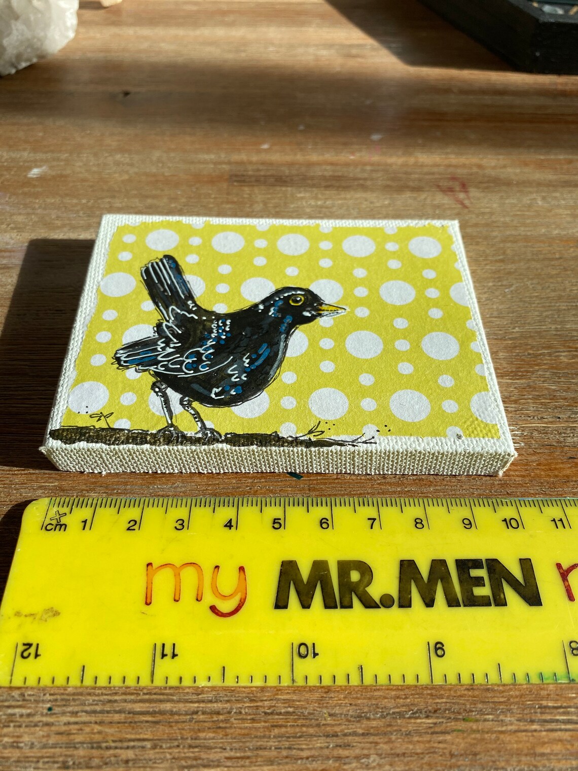 Blackbirds Blackbird Gifts Animal Art Blackbird on Canvas Etsy