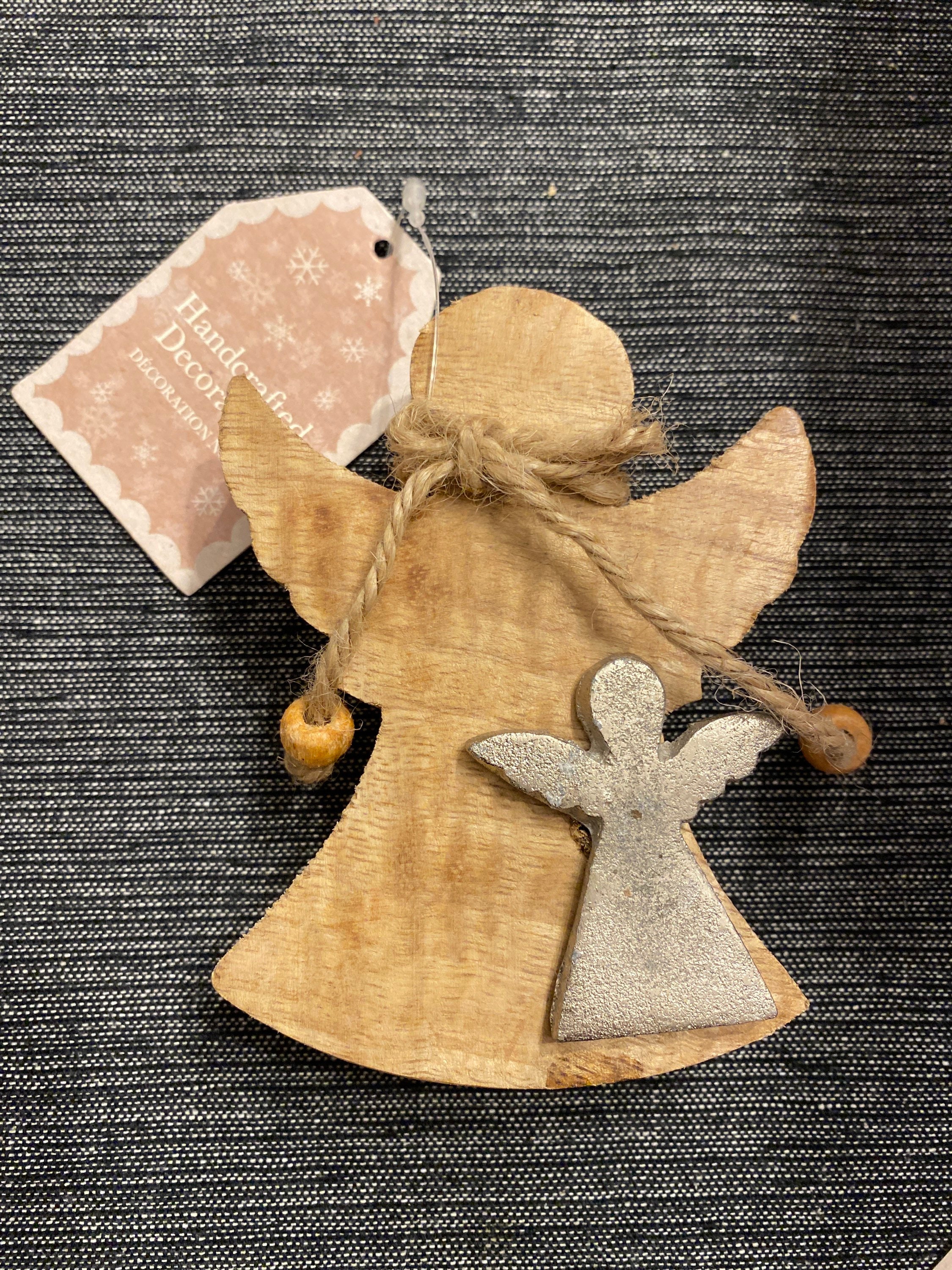 Handcrafted Wooden Angel Angel Ornaments Angel Gifts Etsy UK