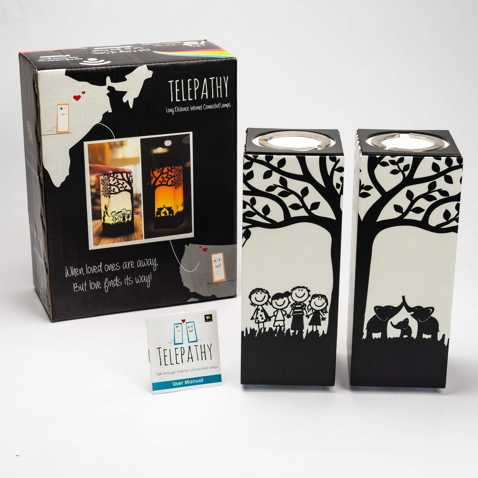 Telepathy Friendship Lamps Long Distance Touch Lamps by Zoci Etsy