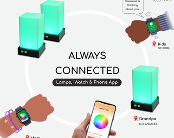 Voicy - Screen-Free Voice & Color Messenger Lamp For Kids - Send Voice Notes & Colors To Friends & Family Via WiFi (Ages 3-14, Tech Gift)