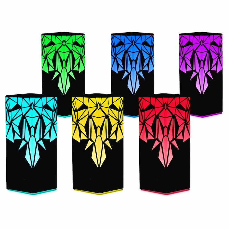 Telepathy® Friendship Lamp® - Raining Diamonds - Long Distance Wi-Fi Touch Lamps with Lifetime Free Subscription Set of 6 Lamps