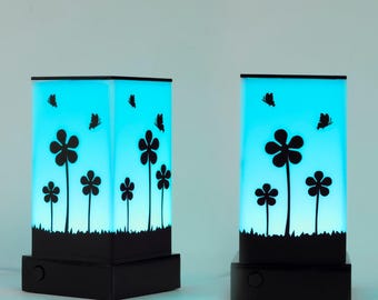 Telepathy® Friendship Lamp® - Long Distance Wi-Fi Connected Lights for Friends & Family | Floral Design