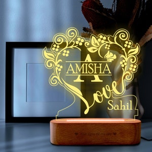 Hidden love couple gift lamp best gift for Anniversary