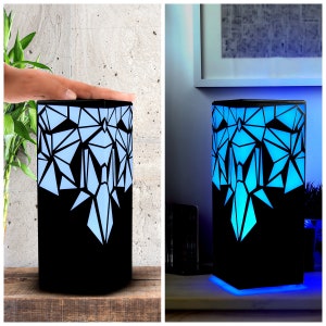 Telepathy long distance touch lamps Raining Diamonds Set of 2 lamps image 3