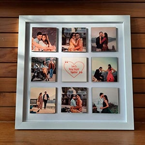 ZOCI VOCI - Stupid Love Photo Frame - Valentine&#39;s Day Gift for Wife, Husband, Boyfriend, Girlfriend