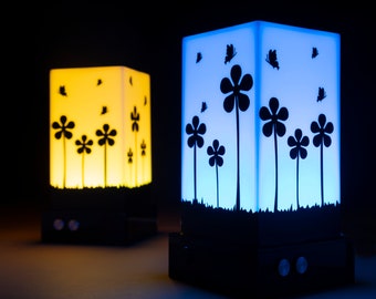 Telepathy Lamp - Long Distance Wi-Fi Connected Lights for Friends & Family | Floral Design