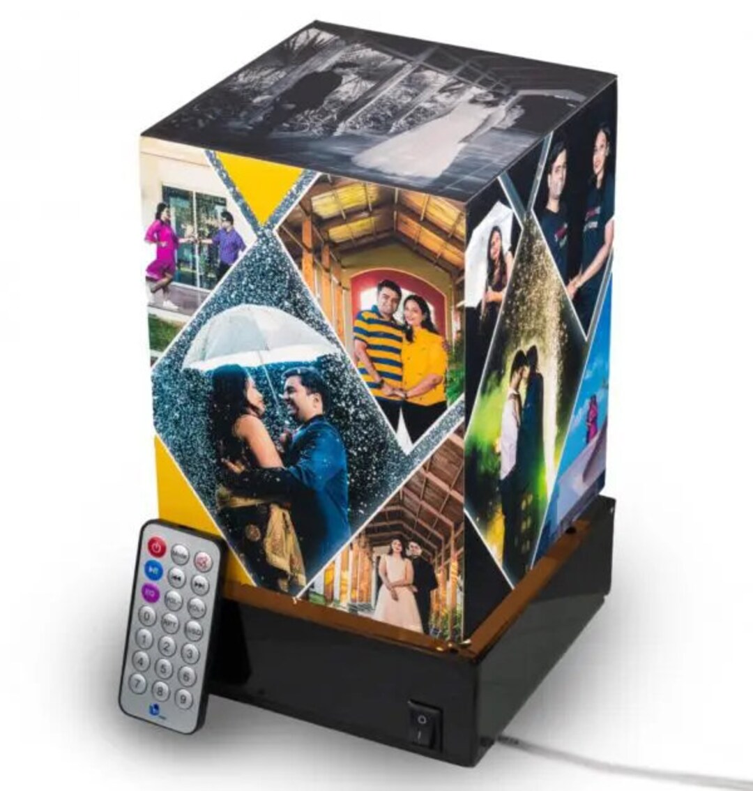 ZOCI VOCI Yaadein – 17 Picture Rotating Photo Lamp With FM Bluetooth ...