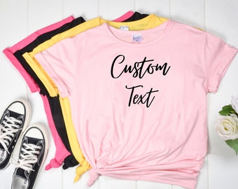 Custom Printed T-Shirt: Personalized Design Shirt for Women