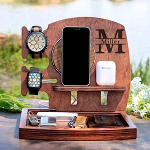 docking station, organizer, gifts for boyfriend, unique gifts, gifts for dad, gifts for him, gifts for men, who have everything