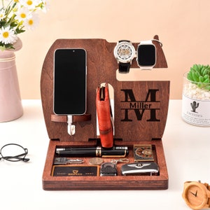 dock station,iphone stand,multi device,charging station,wood gift,iphone charging dock,Desk Organizer,iphone,docking station,Phone Stand