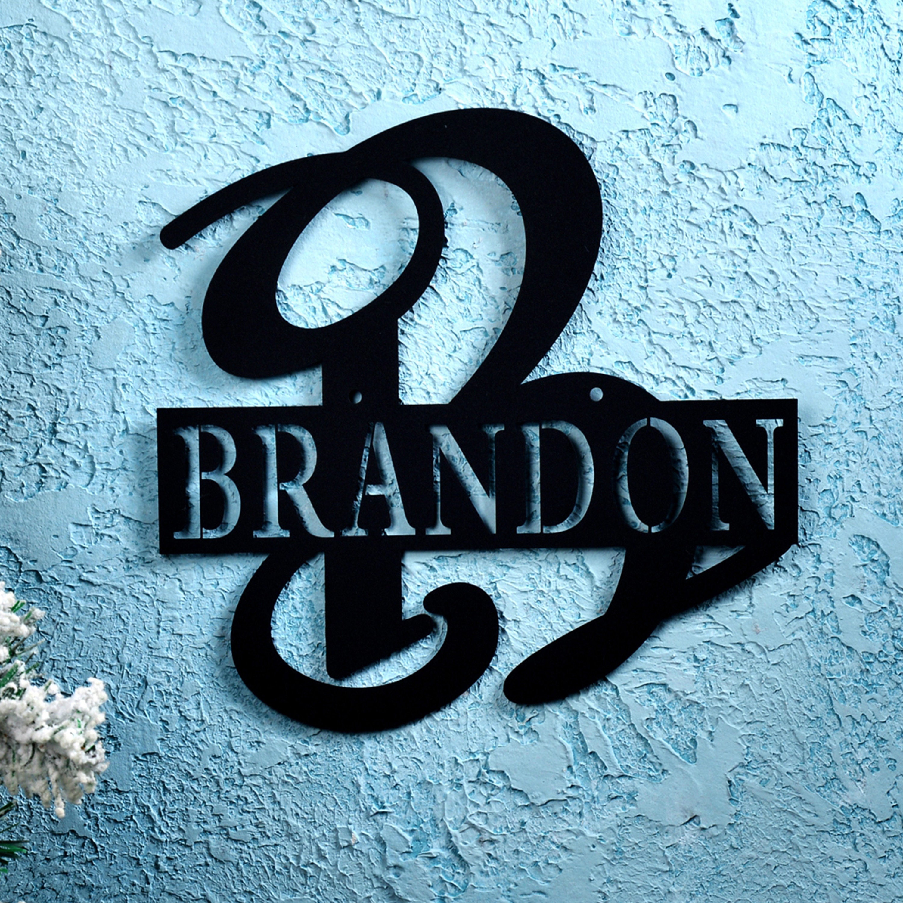 Personalized Metal Family Name Sign: Custom Wall Decor - Etsy
