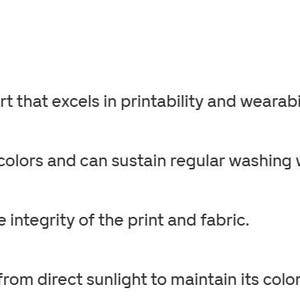 May include: Care instructions for a t-shirt, including washing with similar colors, tumble drying low or hanging dry, and storing in a cool, dry place away from sunlight. The t-shirt is described as durable, comfortable, and versatile.