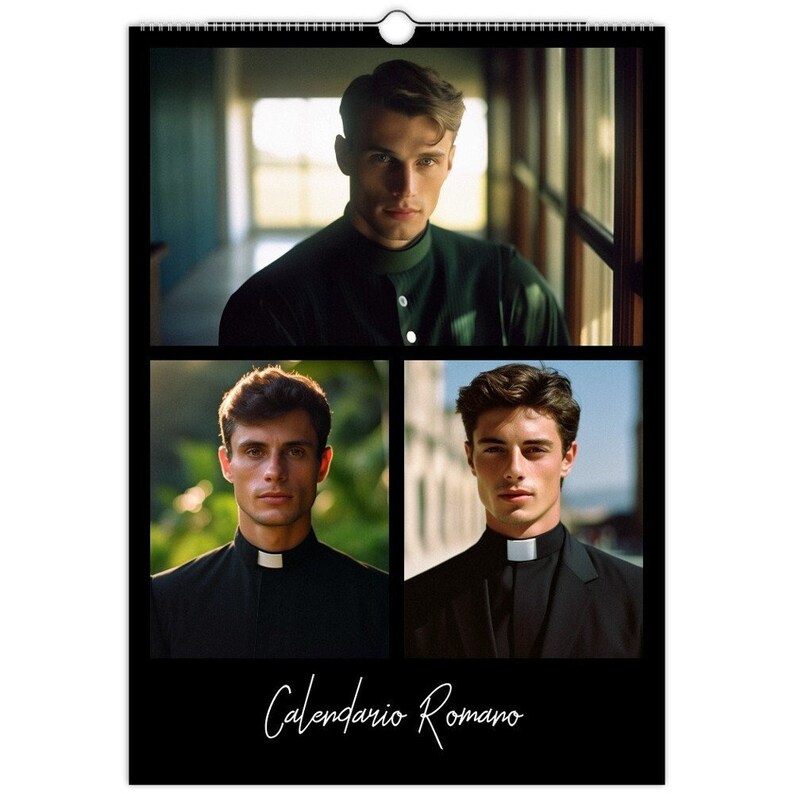 Calendario Romano 2025 Calendrier mural avec portrait de Etsy France