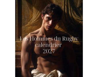 Les Hommes du Rugby Väggkalender 2027 | Storlek A3, Ledger |