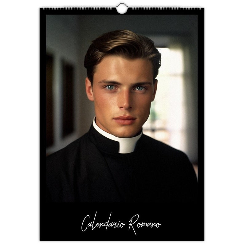 Calendario Romano Wall Calendar 2025 Hot Priest Calendar Gift Idea Gift