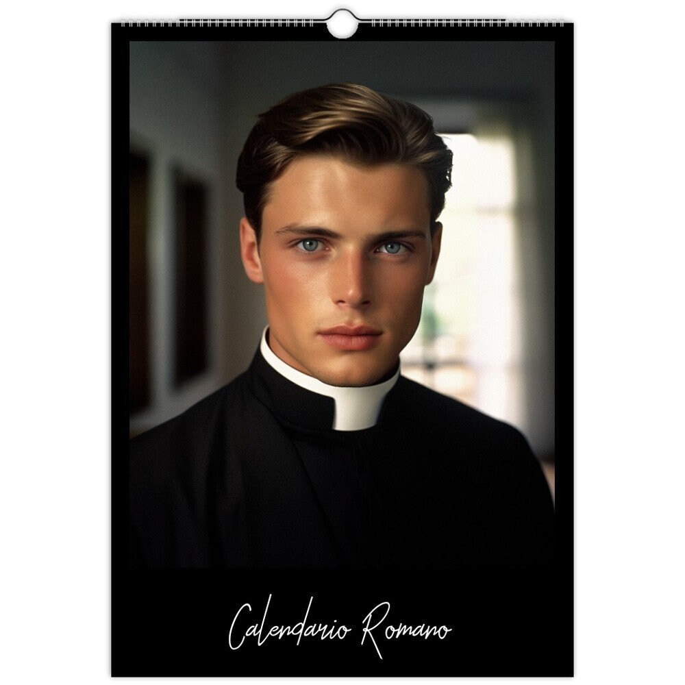 Calendario Romano Wall Calendar 2025 Hot Priest Calendar Gift Idea Gift Hot Priest Calendar 2025 Buy