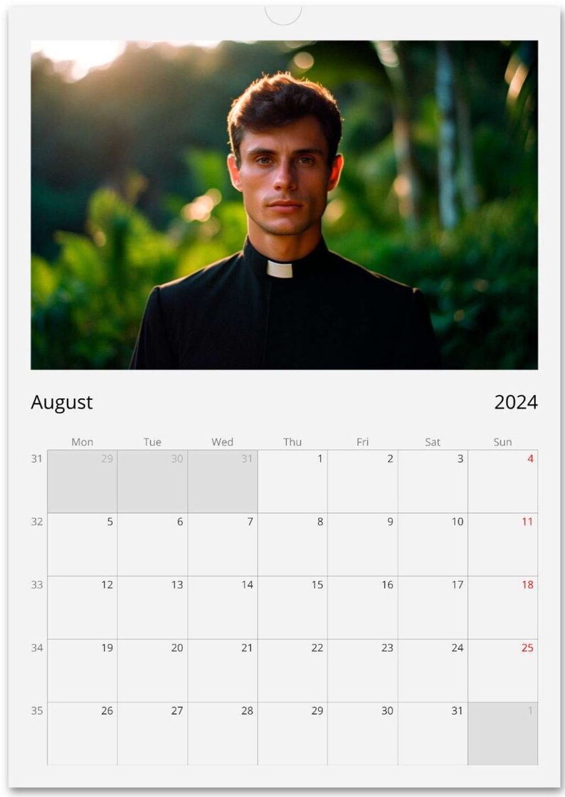 Calendario Romano 2025 Calendrier mural avec portrait de Etsy France