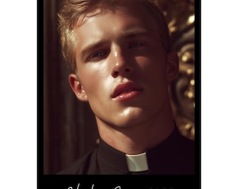 Calendario Romano 2027, Hot Priests A3 Wall Calendar, Handsome Men Calendar