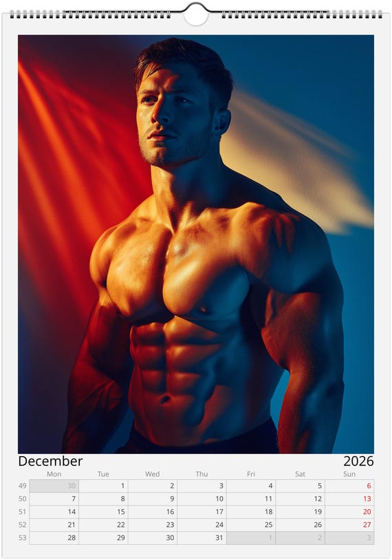 DIEUX DU STADE 大型写真集 Rare Find - Dieux Du Stade Wall Calendar 2026 | Gift Idea
