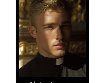 Calendario Romano 2027, Hot Priests A3 Wall Calendar, Handsome Men Calendar