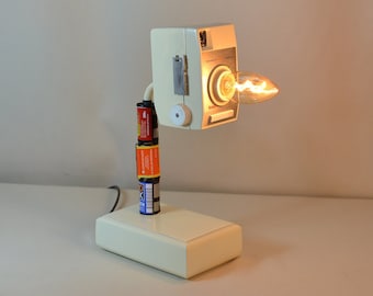 Kodak Camera Lamp: Handmade Retro Desk Light