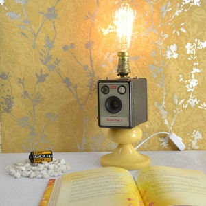 Vintage Lamp Camera Kodak - Bedside Lamp - Retro Lamp - Desk Lamp - Table Lamp - Antique Lamp - Sideboard Lamp - Art Deco Lamp - UK Lamp