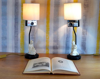 Vintage Lamp Kodak - Bedside Lamp - Retro Lamp - Desk Lamp - Table Lamp - Antique Lamp - Lampa de Birou - Veioza Vintage - Lampa de Iluminat