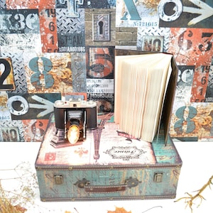 Vintage Lamp Camera Kodak - Bedside Lamp - Retro Lamp - Desk Lamp - Table Lamp - Antique Lamp - Vintage Lighting - Art Deco Lamp - UK Lamp