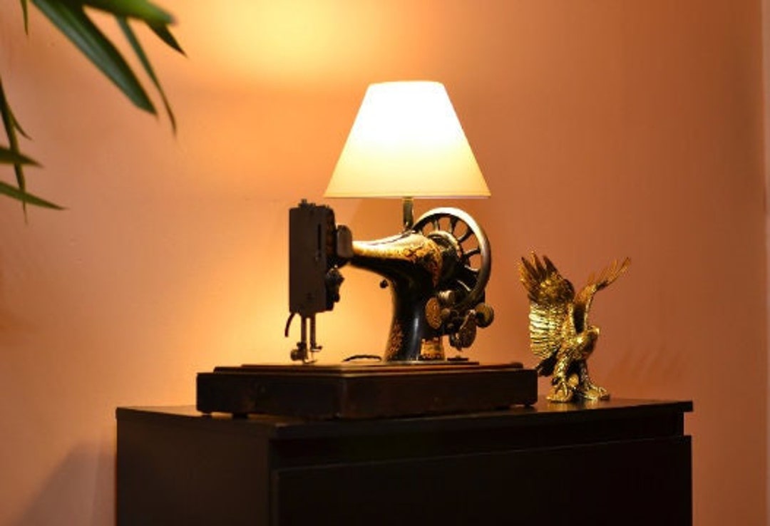 Vintage Lamp Sewing Machine Bedside Lamp Retro Lamp Desk Lamp Table