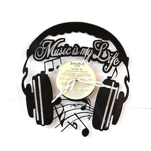 Vinyl Wall Clock for a Timeless Gift -  Vinyl Wall Clock - Vinyl Record Clock - Wall Clock Gift Idea - Retro Clock - Wall Decoration Idea