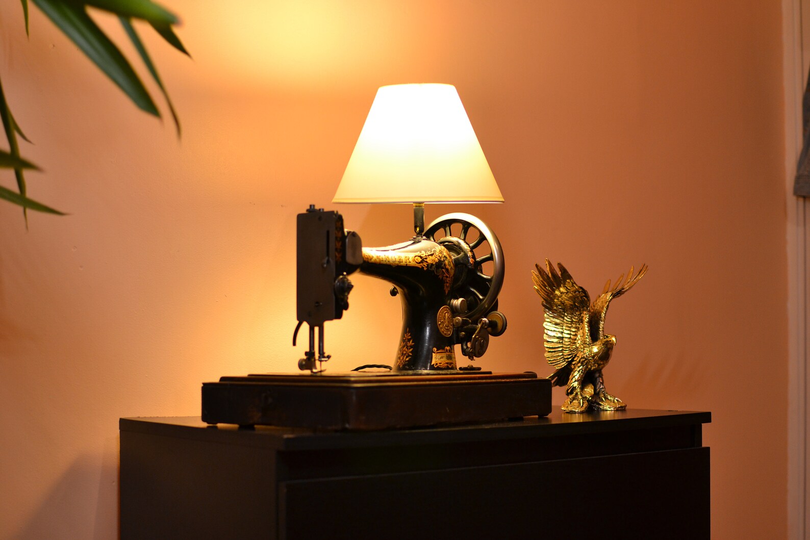 Vintage Lamp Sewing Machine Bedside Lamp Retro Lamp Etsy