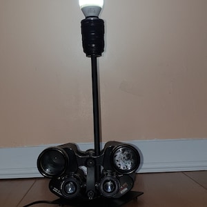 Binocular Table Lamp: Upcycled Vintage Desk Lighting