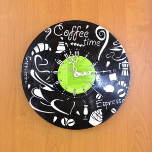 Vinyl Wall Clock - Custom Wall Clock Vintage - Birthday Gift - Vinyl Record Clock - Wall Clock Gift Idea - Retro Clock - Wall Decoration