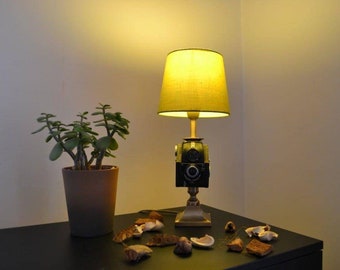 Vintage Lamp Camera Ful-Vue - Bedside Lamp - Retro Lamp - Desk Lamp - Table Lamp - Antique Lamp - Birthday Gift - Sideboard Art deco Lamp