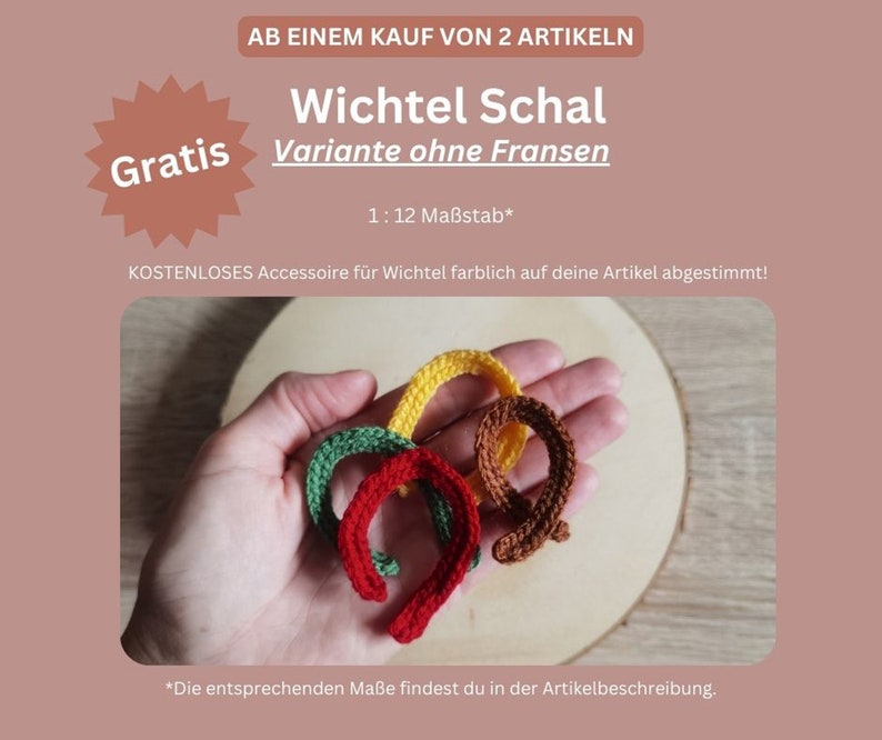 Wichtel Zubehör / Wichtelschuhe / 1 Paar Booties mit Perle auf der Spitze / Schuhe für Wichtel / Mini Boots mit Rocailles / Miniatur M 1:12 Bild 5