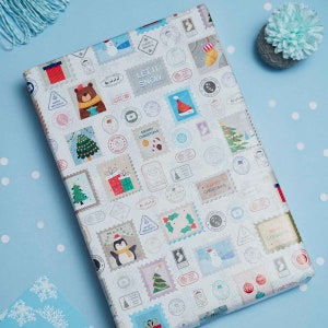 eVincE 10 Christmas Stamp Gift Wrapping Paper| Social Office Christmas New Year Party Gifts | For children and adults l Gift Wrapper