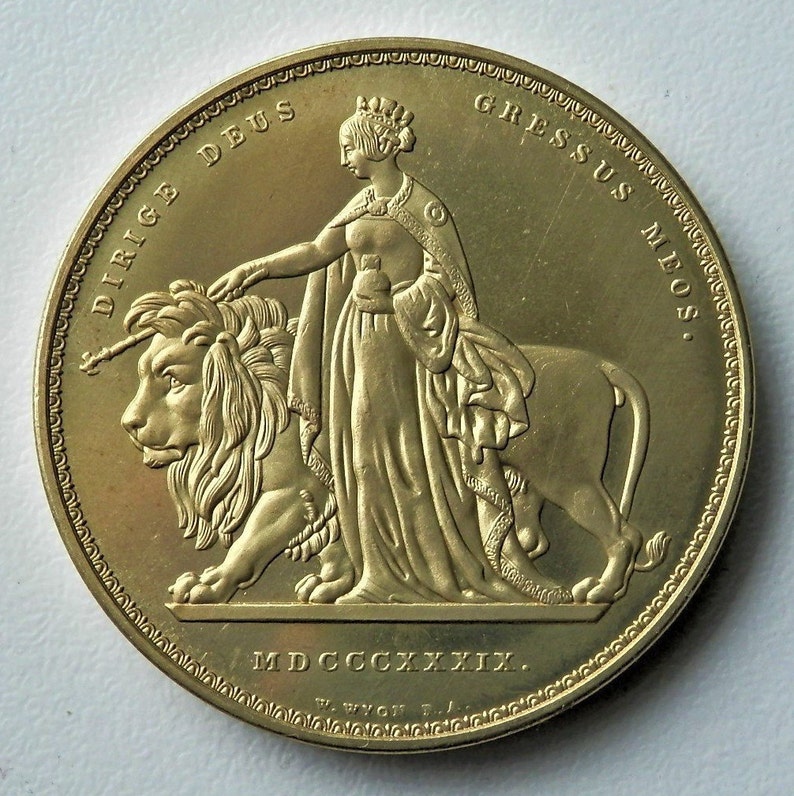1839 La regina britannica ViCtoria d'oro Collectors Coin / Etsy