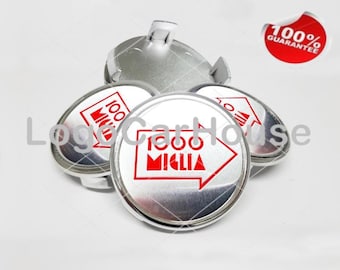 Tapacubos clásicos vintage para ruedas, 4 unidades, compatibles con 1000 MIGLIA 1
