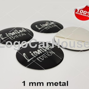 Metal Stickers - car wheel center cap stickers - set of 4 - LIMITED EDITION 9