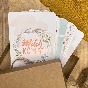 ehrliche Baby Meilensteinkarten / Geschenk Baby / Geschenk Geburt / Geschenk Babyparty